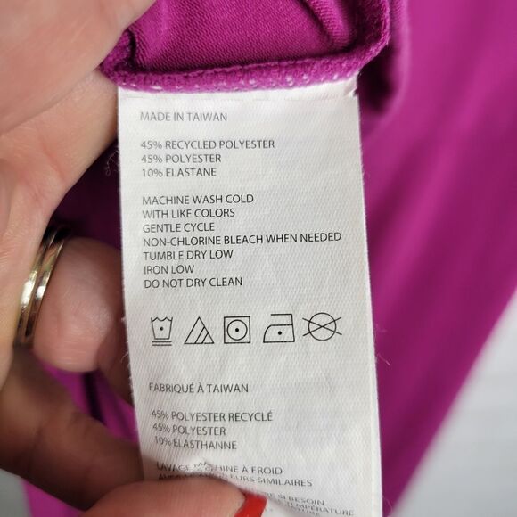 Prana Magenta Sleeveless Fitted Midi Dress - Picture 5 of 5